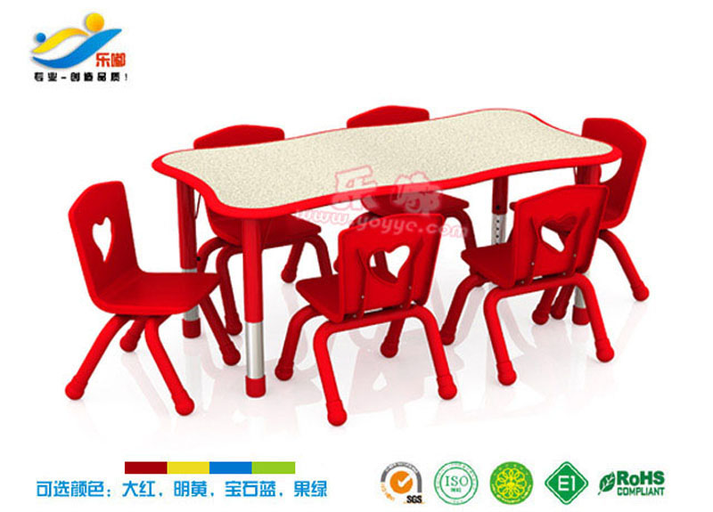 LD1182 波特6人桌(果绿)(图3)