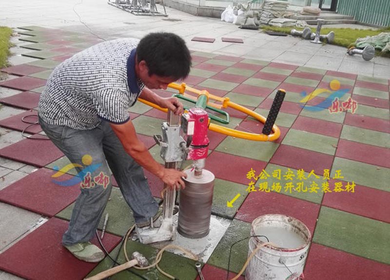 广州黄埔体育馆户外健身器材工程案例(图1)