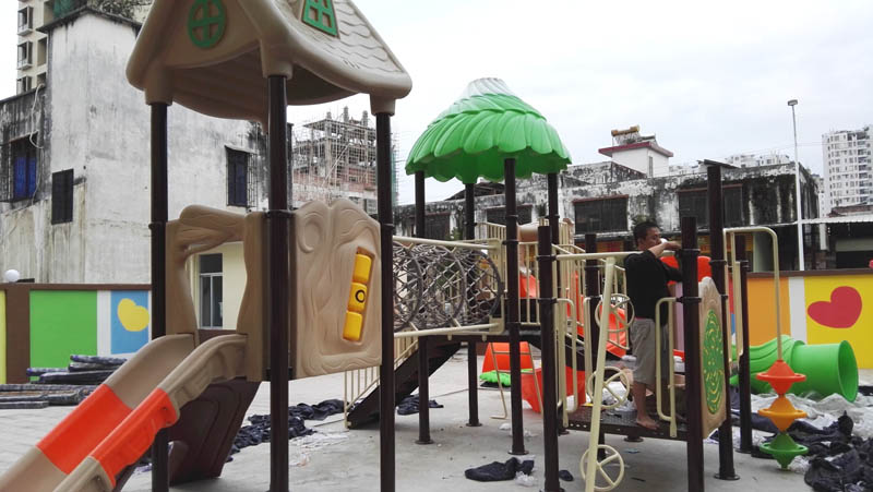 广东省云浮市城西幼儿园滑梯工程案例(图2)